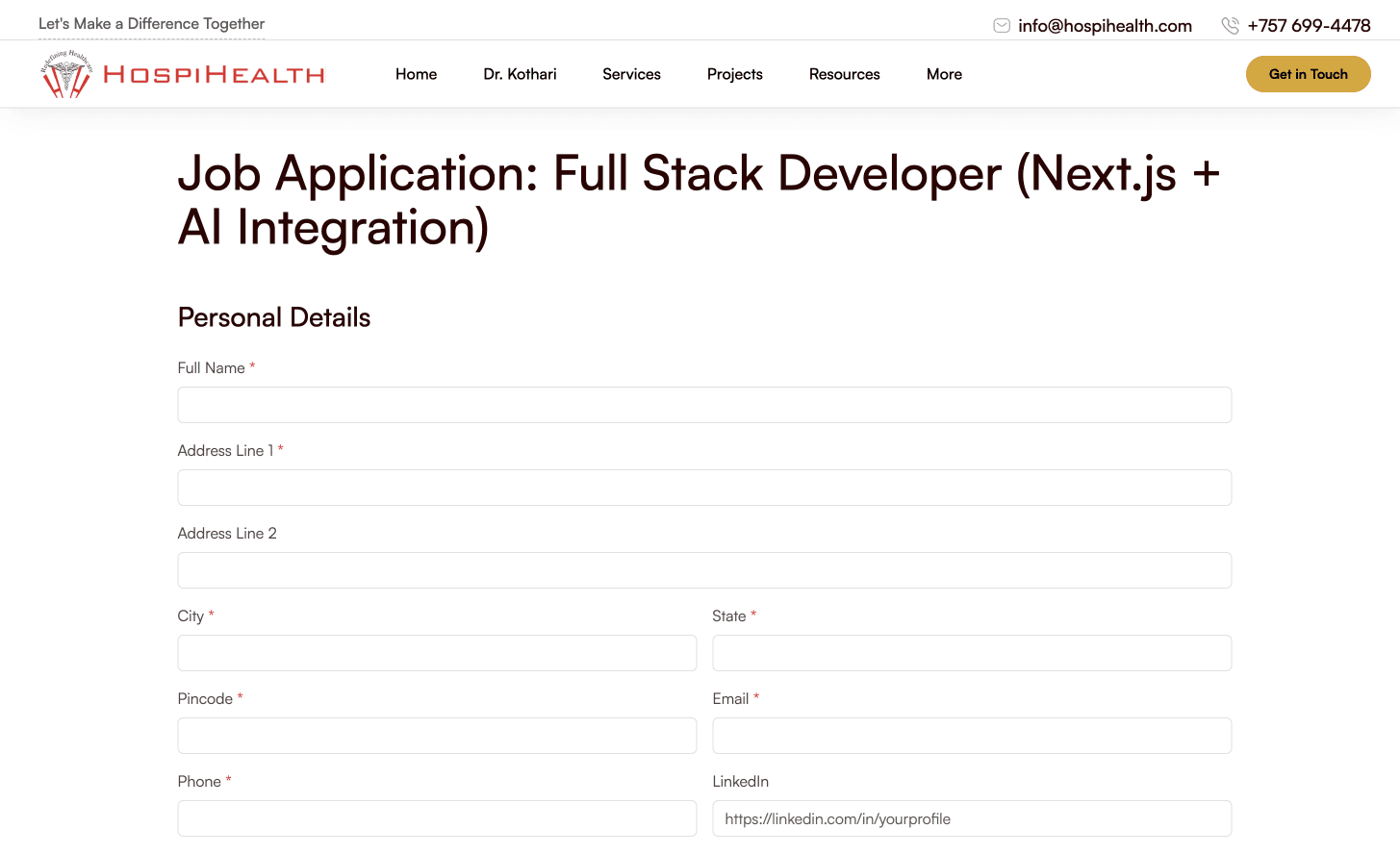 HospiHealth: Conversion-Focused Healthcare Website – 3