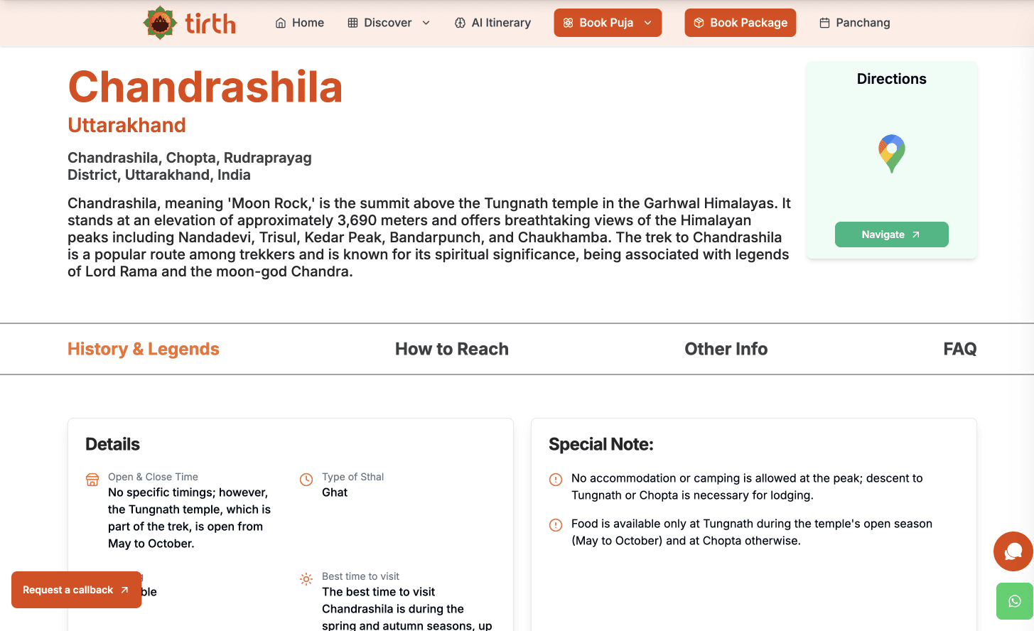 Tirth: Religious Travel & Booking Platform – 3