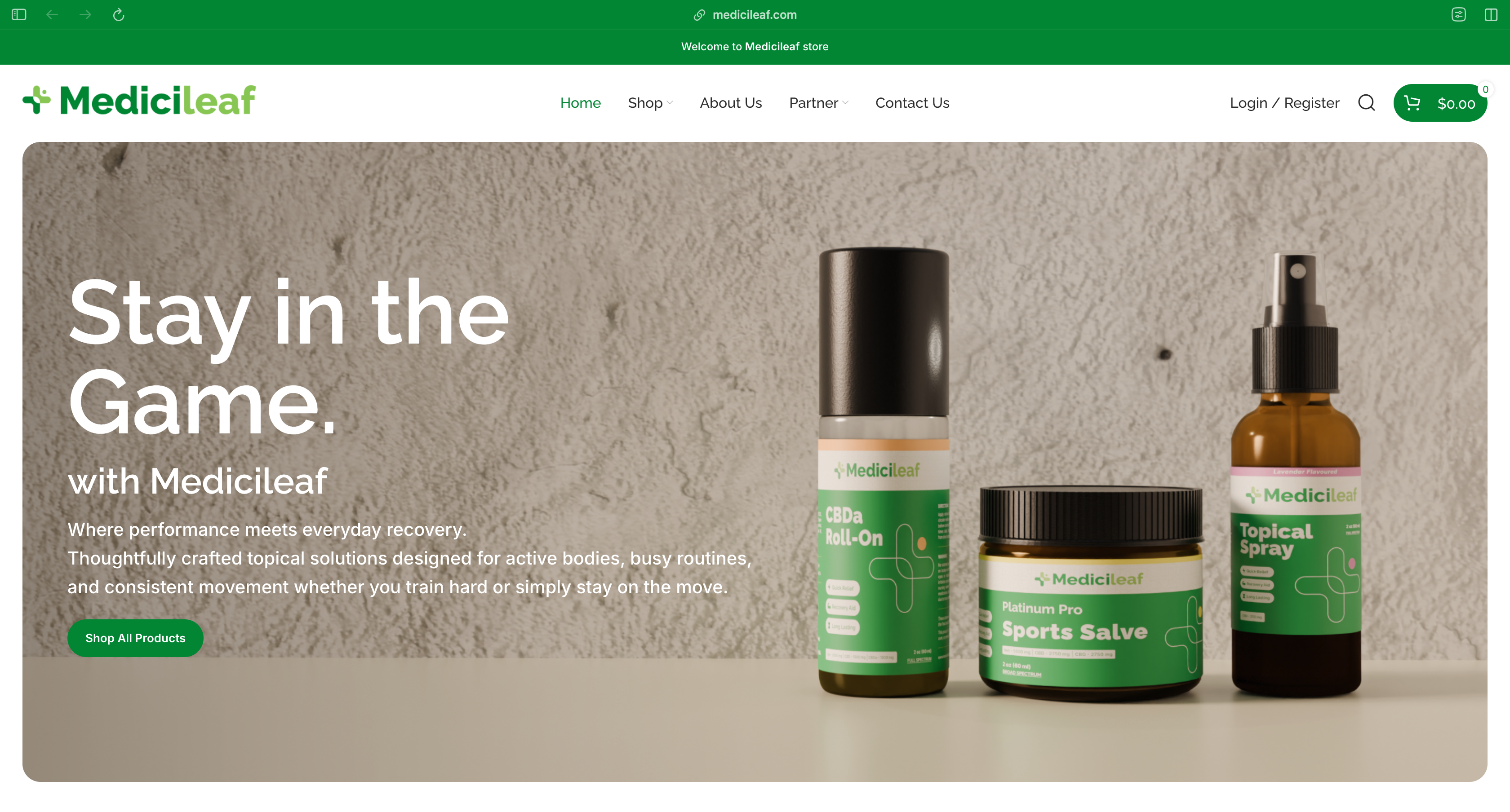 Medicileaf Store · Storefront