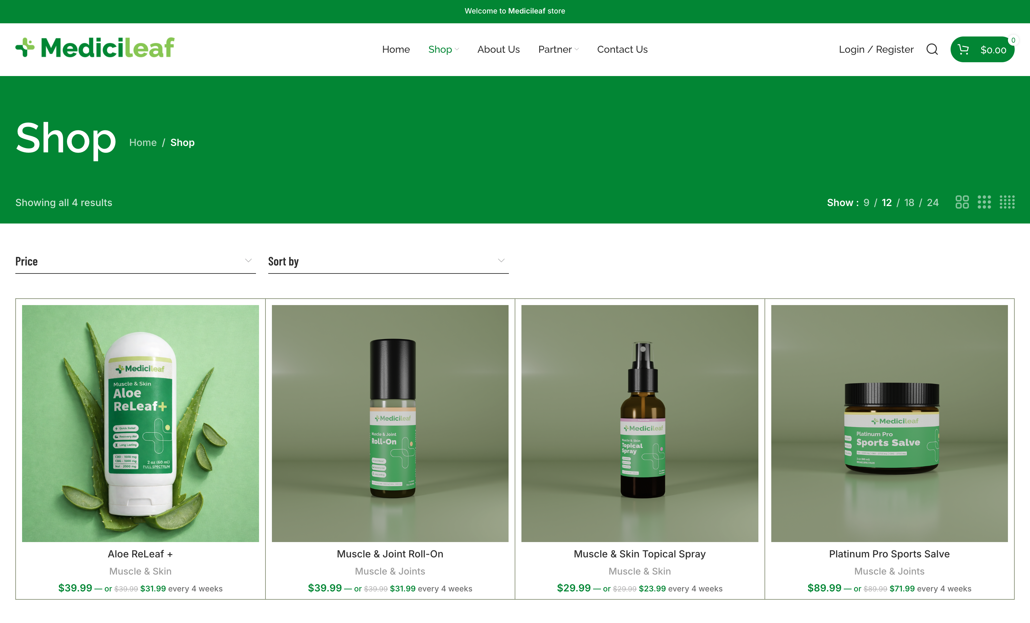 Medicileaf Store · Product